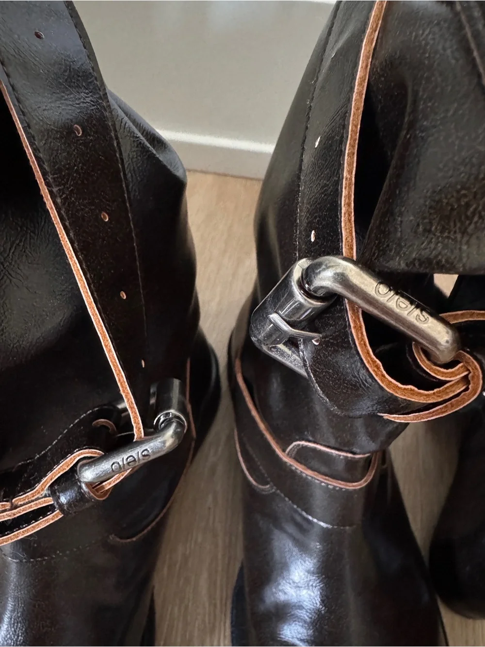 Over-the-Knee Riding Boots in Dark Brown